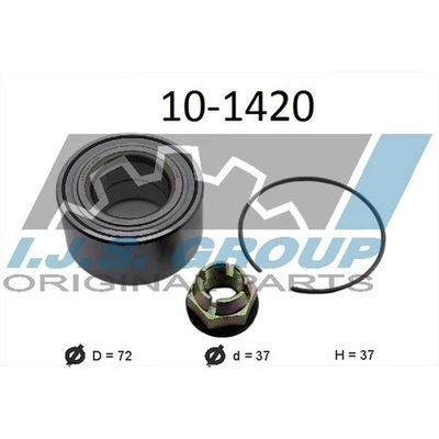 1x ORIGINAL® Ijs Group 10-1420 Radlagersatz, Radlager Hinten, Links, Rechts - Bild 1 von 4