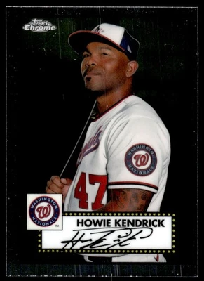 2021 Topps Chrome Platinum Anniversary Howie Kendrick Washington Nationals #351 - Image 1 of 2