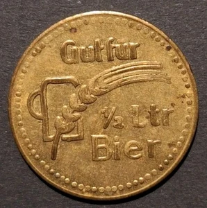 Biermarke o. J., Gut für 1/2 Liter Bier, 3,5 Gramm - Imagen 1 de 2