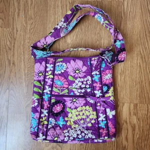Vera Bradley Hipster Crossbody Handtasche Flutterby Schmetterlinge Lila Schultertasche - Bild 1 von 11