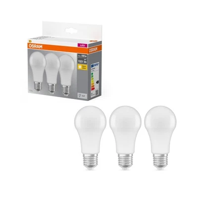 Osram LED Base Classic A E27 3er-Pack Warmweiß 2700K 13W Ersetzt 100W OVP - Bild 1 von 4