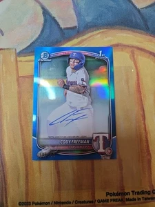 Cody Freeman 2025 Bowman Chrome Prospect Autos True Blue #CPA-CFR #/150 - Imagen 1 de 6
