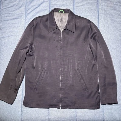 Chaqueta Bomber Para Hombre Paul Smith Vintage Cremallera Azul Marino Jacquard Gabardina Foto 1 de 4