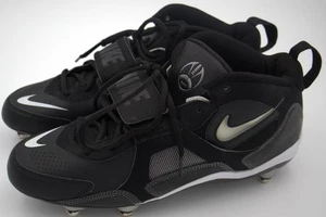 Nike Team Code Football Cleats Mens Size 11 US Black White Lace Strap 354046-011 - Picture 1 of 22