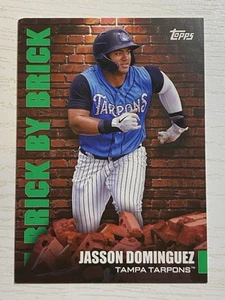 Topps Pro 2022 debut Jasson Dominguez ladrillo por ladrillo verde #9/99 - Imagen 1 de 2