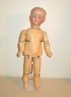 ANTIQUE BISQUE SOCKET HEAD SOLID DOME DOLL, MARKED F-3...DeFuisseaux?? BELGIUM