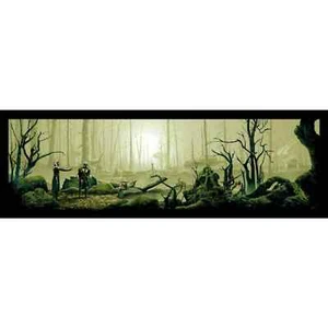 Mandalorian Ahsoka and Grogu Glow-In-The-Dark Limited Poster - Picture 1 of 4