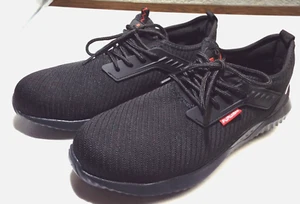 Furuian Steel Toe Shoes US M9/10.5 EU42 UK8 Lightweight Safety Sneaker 616 BLACK - Picture 1 of 11