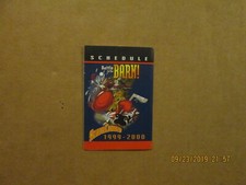 CHL Topeka ScareCrows Vintage Defunct 1999-2000 Team Logo Hockey Pocket Schedule