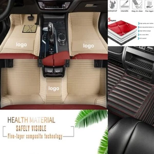 For Dodge SRT Models Car Floor Mats Waterproof Carpets Auto Foot Pads Front Rear - Picture 1 of 19