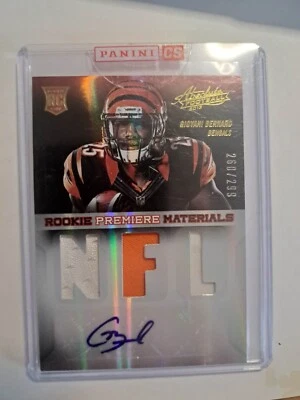 2013 Panini Absolute Signatures Prime /299 Giovani Bernard Rookie Auto RC RPA - Image 1 of 2
