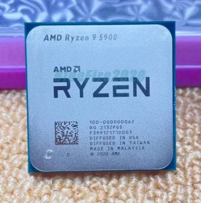 AMD Ryzen 9 5900 R9-5900 AM4 CPU Processor 3.0GHz 12Core 24Thr 65W Desktop 64MB - Image 1 of 4