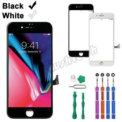 Lote de herramientas de repuesto digitalizador de pantalla táctil LCD para iPhone 8 7 Plus EE. UU. Foto 1 de 4