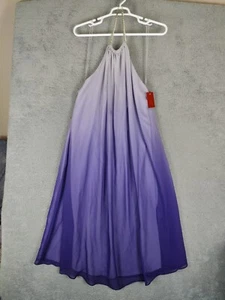 Summer Dress Women's Large Iconic JLO Sheer Hombre Halter Dress Open Back New - Picture 1 of 12