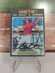 2020 Topps Heritage Minor League Tim Tebow Rookie Syracuse Mets #131