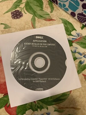 Dell App For Reinstalling Dell Cyber link PowerDVD DX 8.0 Software For DVD - Image 1 of 2