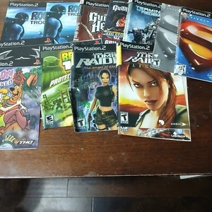 PS2 PlayStation 2 lot of 9 Game Covers (non-sport) NO GAMES. Some Manuals - Picture 1 of 3