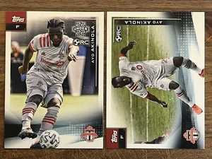 2021 Topps MLS Rookie #98 & #178 Ayo Akinola Toronto FC RC & U22 - Picture 1 of 2