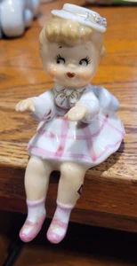 Vintage Lefton Bicycle Built for Two - Girl Figurine Only - Imagen 1 de 4