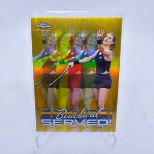 2024 Topps Chrome Tennis Served! GENIE BOUCHARD Gold Refractor /50 #SER-GB 🔥 - Picture 1 of 4