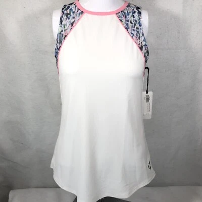 Jofit Sleeveless Shirt Women’s XS White Golf Tennis Cutaway New Tank Activewear - Image 1 of 4