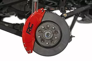Rough Country Caliper Covers Rear Red for Jeep Wrangler JK/JKU 07-18 - Picture 1 of 5