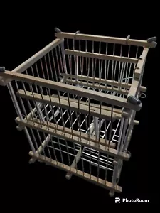 Hand Made By Raul Finch Wooden Bird Trap, Cage attachment, Jaula De Trampa - Picture 1 of 8