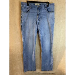 Wrangler Slim Straight Flex Jeans Light Wash Denim Hose Herren Größe 38x32 - Bild 1 von 6