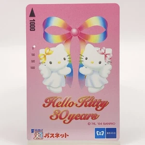 Hello Kitty 30 years Passnet Card Used Japan Limited Anime Collectible F/S - Picture 1 of 10