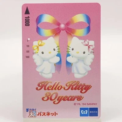 Hello Kitty 30 years Passnet Card Used Japan Limited Anime Collectible F/S - Image 1 of 4