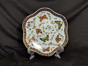  Classic Coffee & Tea (CC&T) Dessert Plate w/ Butterflies, White - PRE-OWNED - Picture 1 of 12