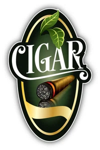 Cigar Label Car Bumper Sticker Decal 3'' x 5'' - Picture 1 of 1