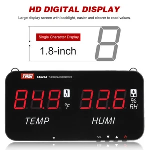 TASI Intelligent Temperature -20℃-80℃ Household Digital Thermo-hygrometer L9N9 - Picture 1 of 11