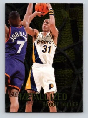 1996 Fleer Metal - Metallized   #129 Reggie Miller - Image 1 of 2