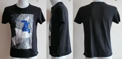 Angelo Litrico Shirt Jungen Kurzarmshirt Aufdruck schwarz 100% Baumwolle Gr.M - Imagem 1 de 4