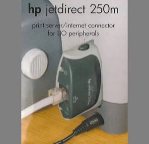 HP JetDirect 250m Print Server J6042A (LIO /Ethernet) + CD-ROM | COMPLETE BOXED - Picture 1 of 2