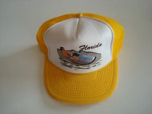 FLORIDA TRUCKER NEUHEIT SKRIPT Snapback DEADSTOCK MÜTZE CAP VINTAGE E2 - Bild 1 von 2