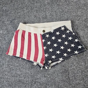 Berksha BSK  Shorts Womens Small  USA American Flag Red Whit & Blue - Picture 1 of 7