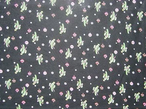 Fabric Knit 57 x 59 Christmas Ornaments Cactus Snowflakes Candy Canes Fiesta - Picture 1 of 6