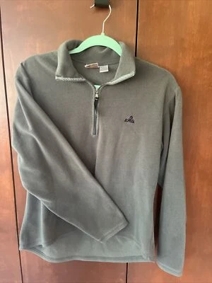 Eastern Mountain Sports EMS 1/4 zip Fleece Top Women M Green Hike Trail Pullover - Image 1 of 4