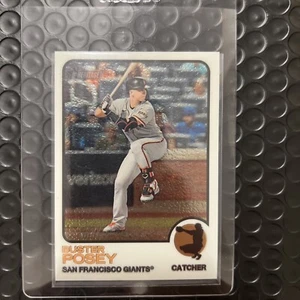 2022 Topps Heritage #13 Buster Posey Chrome Silver Refractor (#999 - Picture 1 of 2