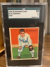 1934-36 Diamond Stars Al Simmons (Issued in 1935) SGC 5