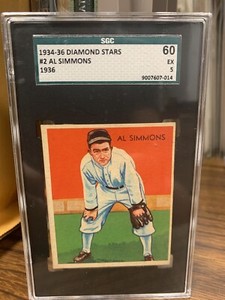 1934-36 Diamond Stars Al Simmons (Issued in 1935) SGC 5