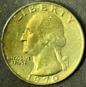 1970-P WASHINGTON QUARTER - EAGLE BACK - MS BU - TONED - 3 - Picture 1 of 2