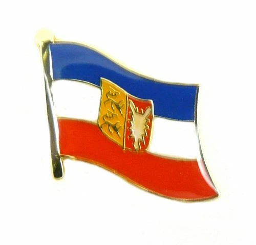 FAHNENMAX® Flaggen Pin Fahne Schleswig Holstein Anstecknadel Flagge