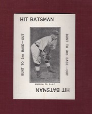 FRITZ MAISEL, Yankees ~ 1914 Polo Grounds Game card WG4 | 1973 TCMA Reprint