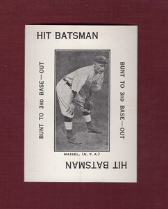 FRITZ MAISEL, Yankees ~ 1914 Polo Grounds Game card WG4 | 1973 TCMA Reprint