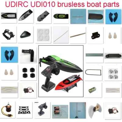 UDIRC UDI010 brushless RC boat Parts:Propeller servo Pull rod Water jets rudder - Image 1 of 4