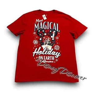 Camiseta Parques Disney 2024 Mickey Most Magical Holiday On Earth Navidad Talla M - Imagen 1 de 2