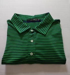 RLX Men's Golf Polo Shirt Size: XL Ralph Lauren Green Stripe - Picture 1 of 9